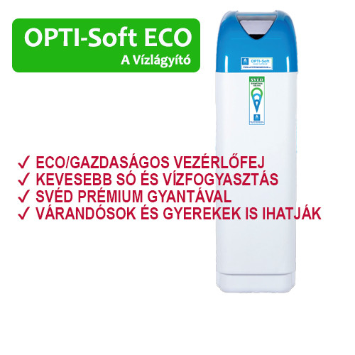 OPTI-Soft ECO-100-VR34 vízlágyító berendezés - MINDEN KOROSZTÁLY IHATJA A VIZÉT